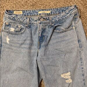 Levi's Classic Light Blue Ripped Jeans Low Rise